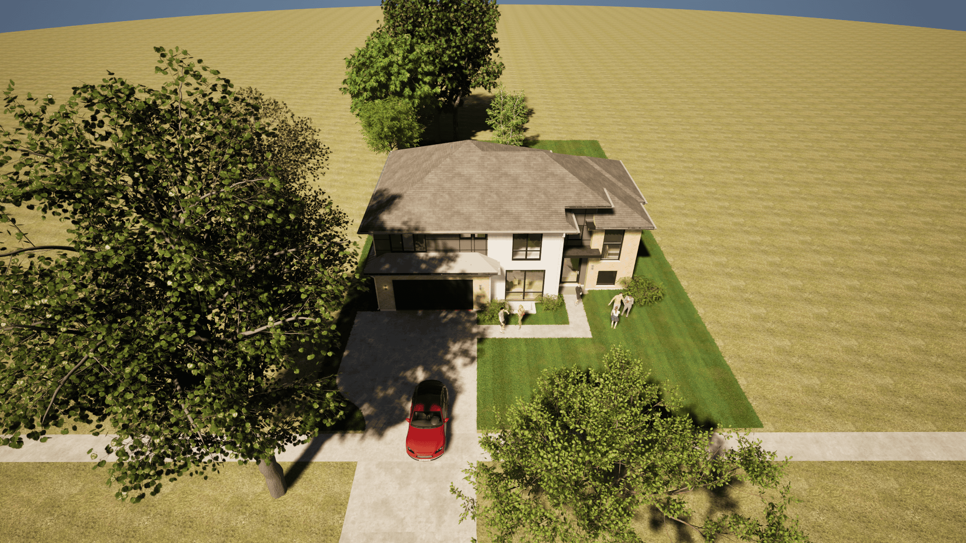 Ingram exterior aerial front