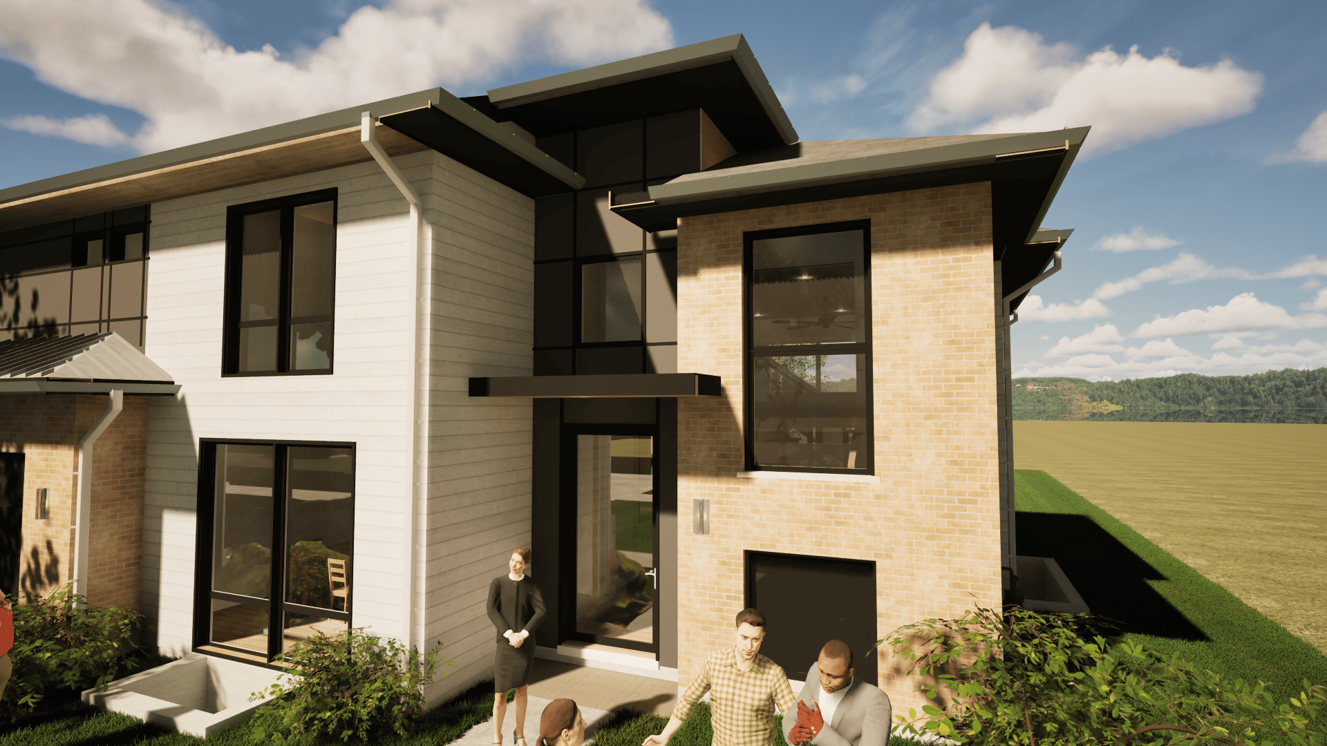Ingram exterior front porch