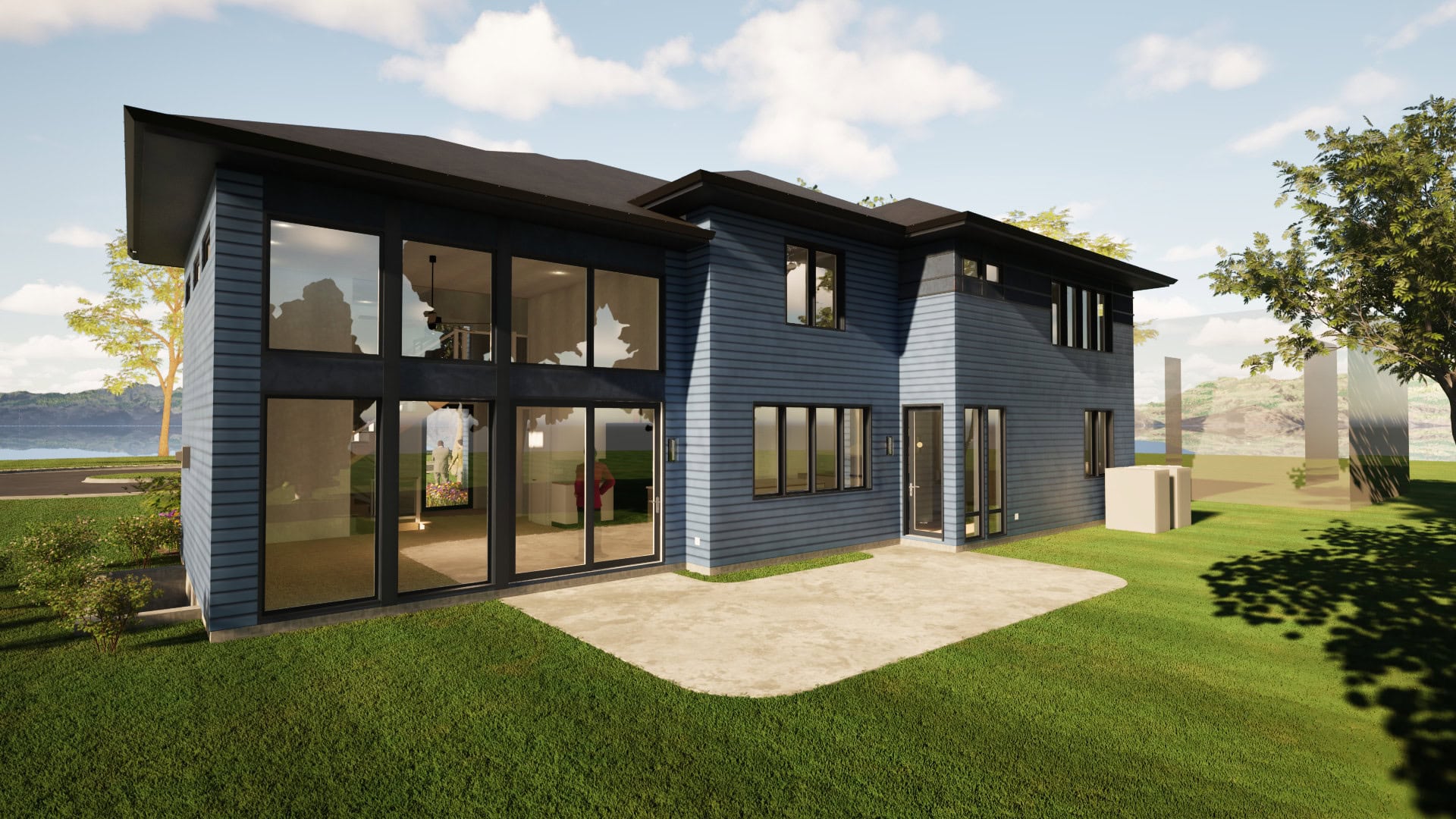 Rear patio southeast rendering