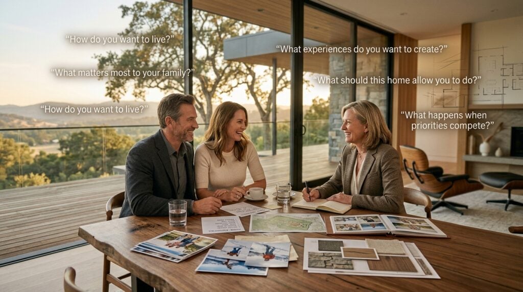 The floor plan is not the starting point