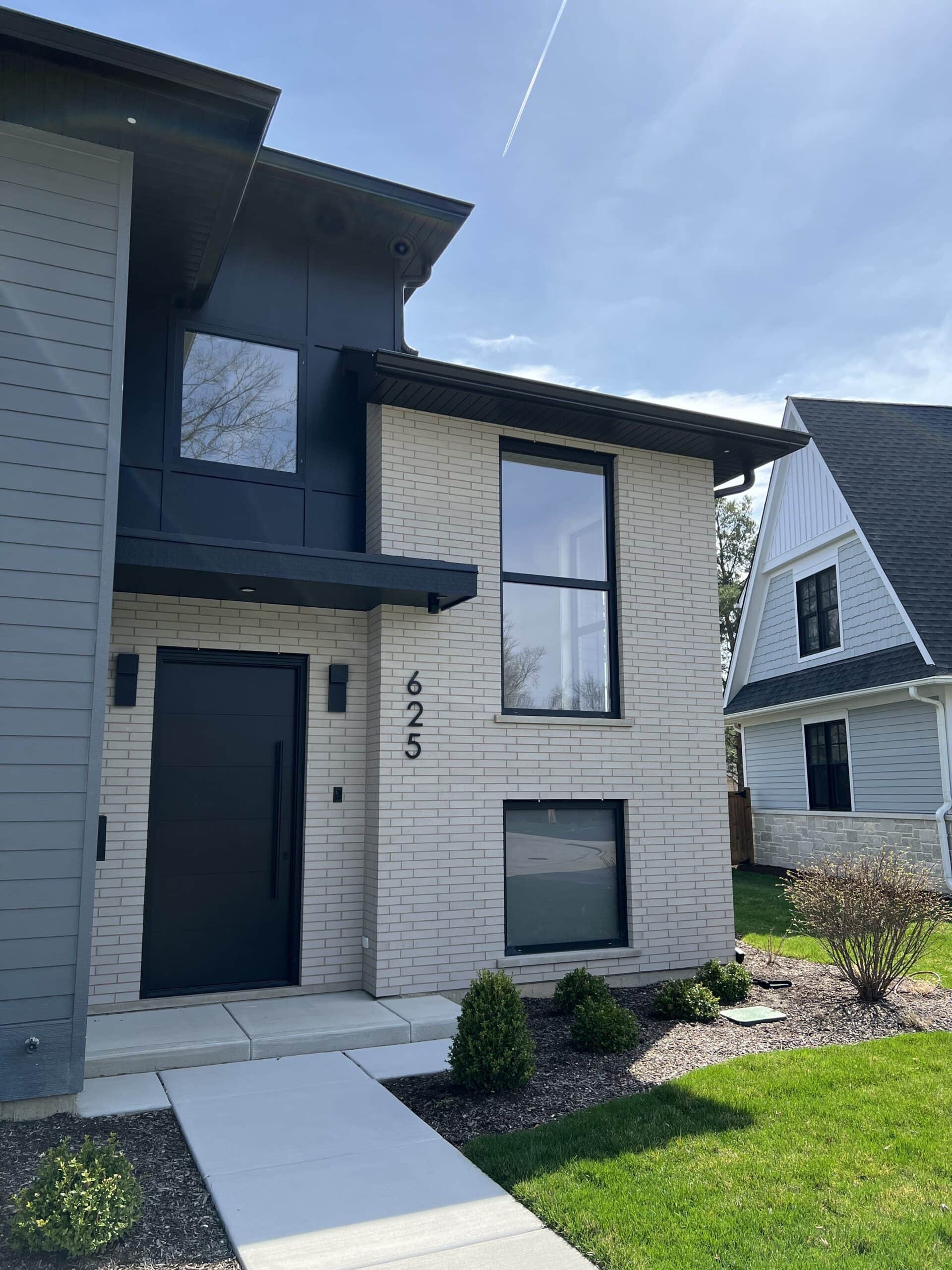 Front at entry and stair
