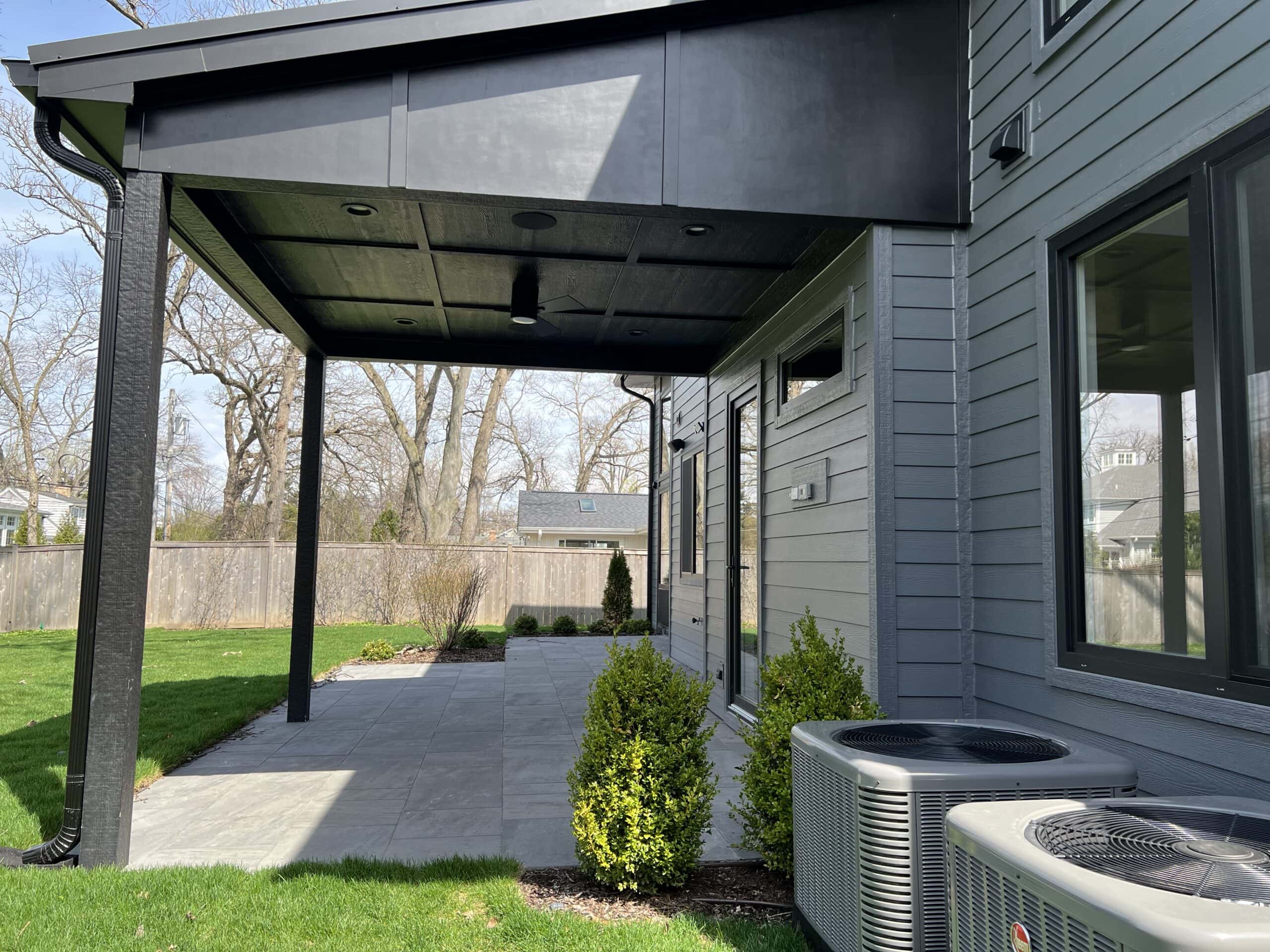 Ingram covered patio side
