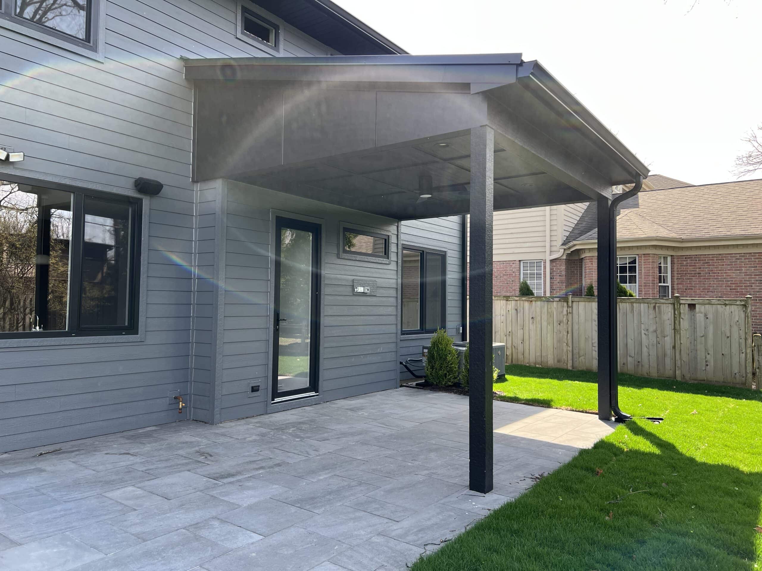 Ingram covered patio side