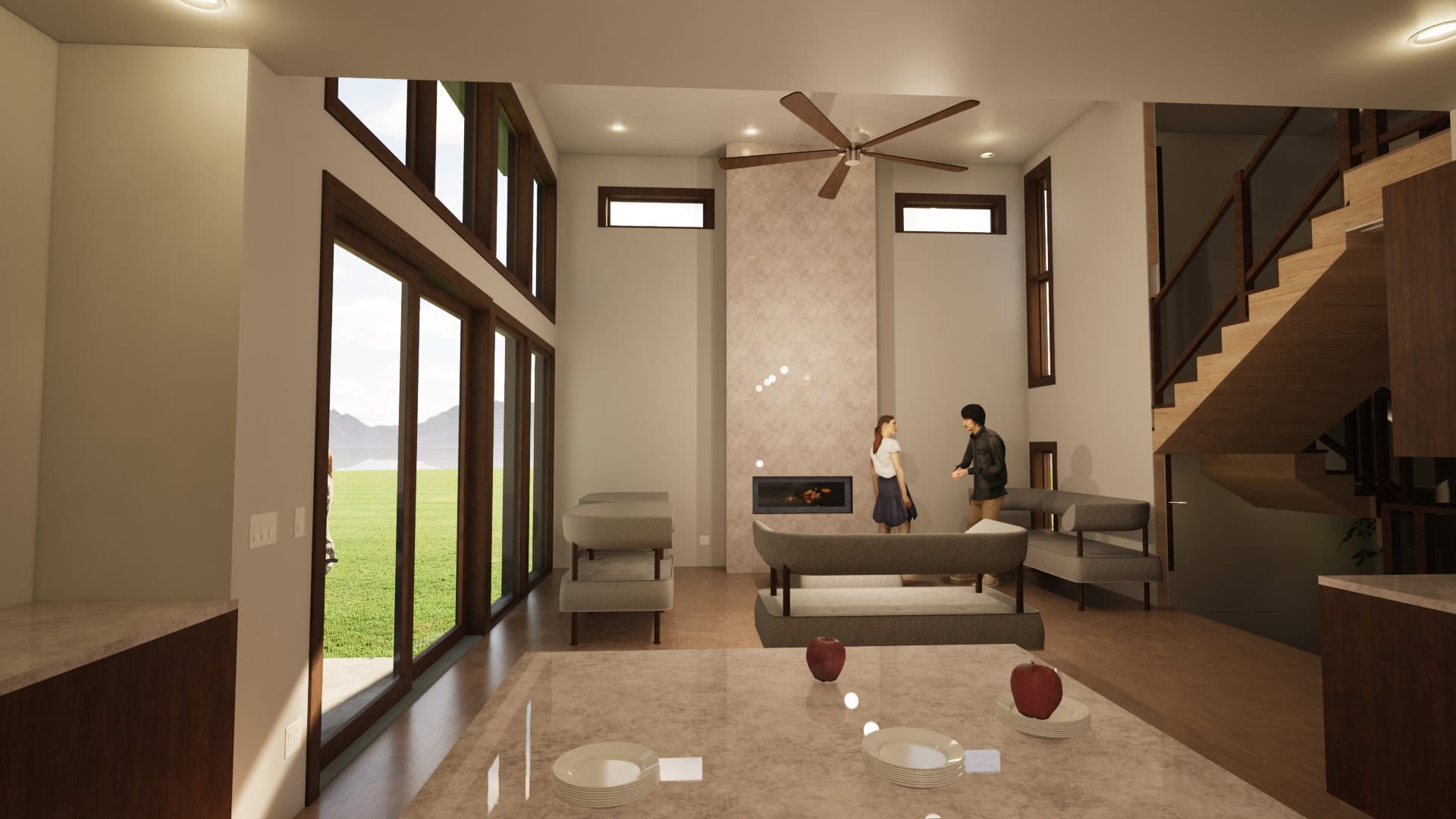 Great room rendering