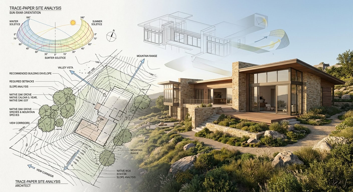 Site shapes home